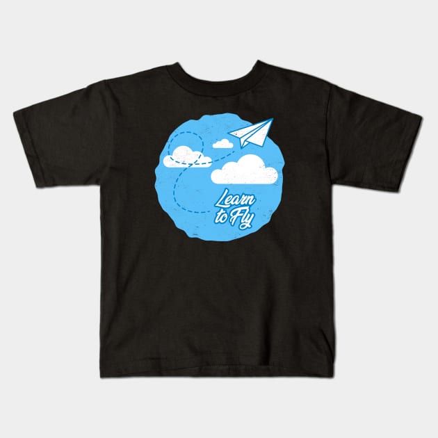 Learn to Fly - Alternative Rock Lovers Kids T-Shirt by TwistedCharm